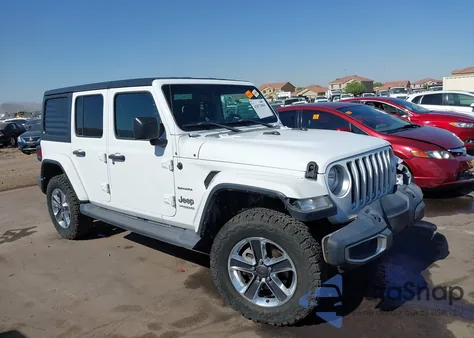 2018 Jeep Wrangler Unlimited Sahara 4X4 из США, поврежденный, VIN 1C4HJXEG8JW246548